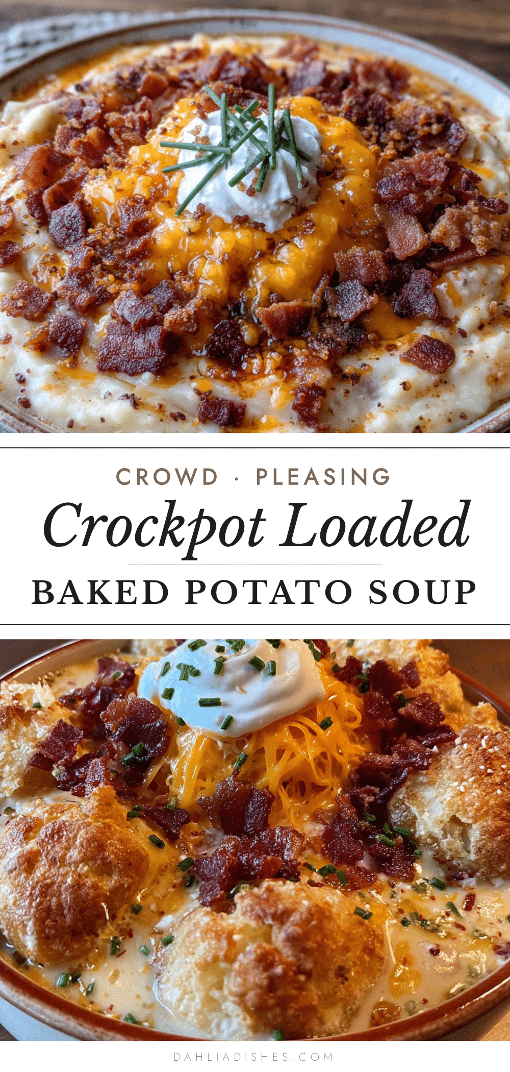 crockpot loaded baked potato soup recipe