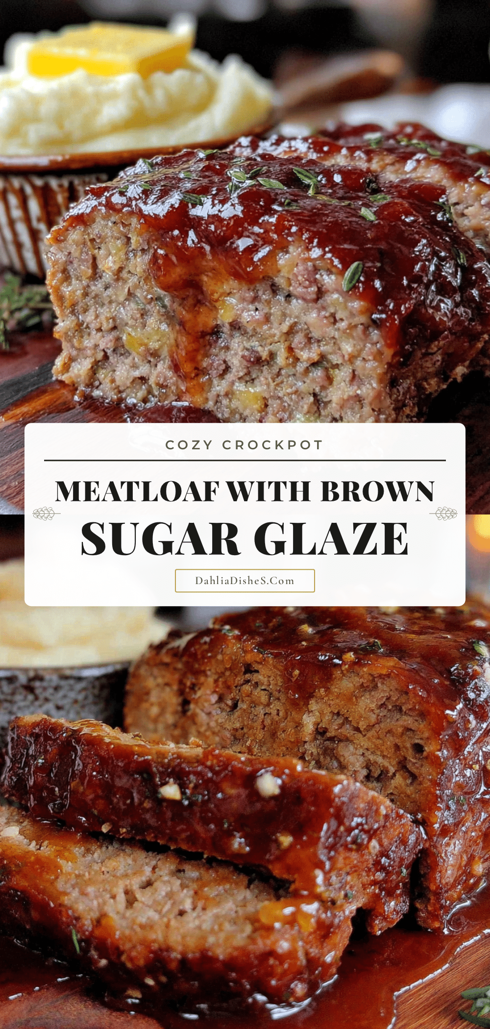 crockpot meatloaf with brown sugar glaze recipe