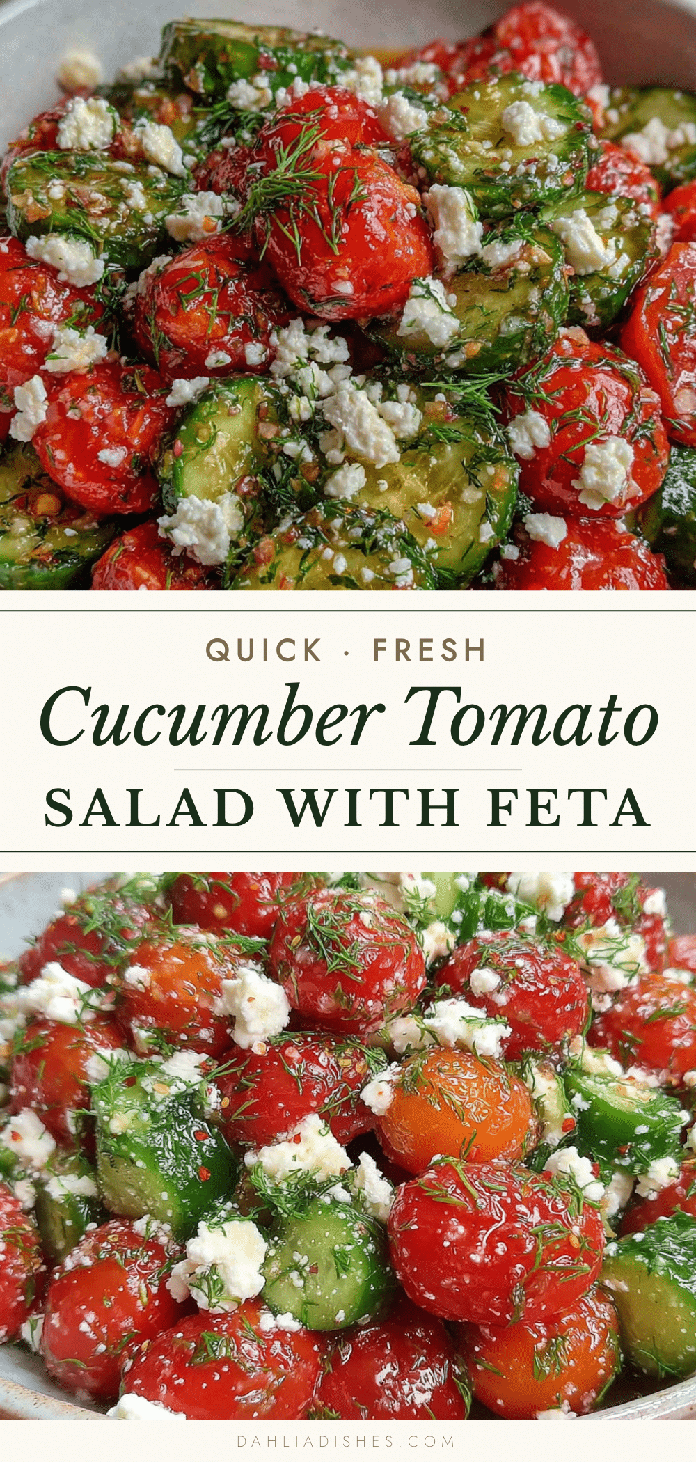 cucumber tomato salad with feta recipe