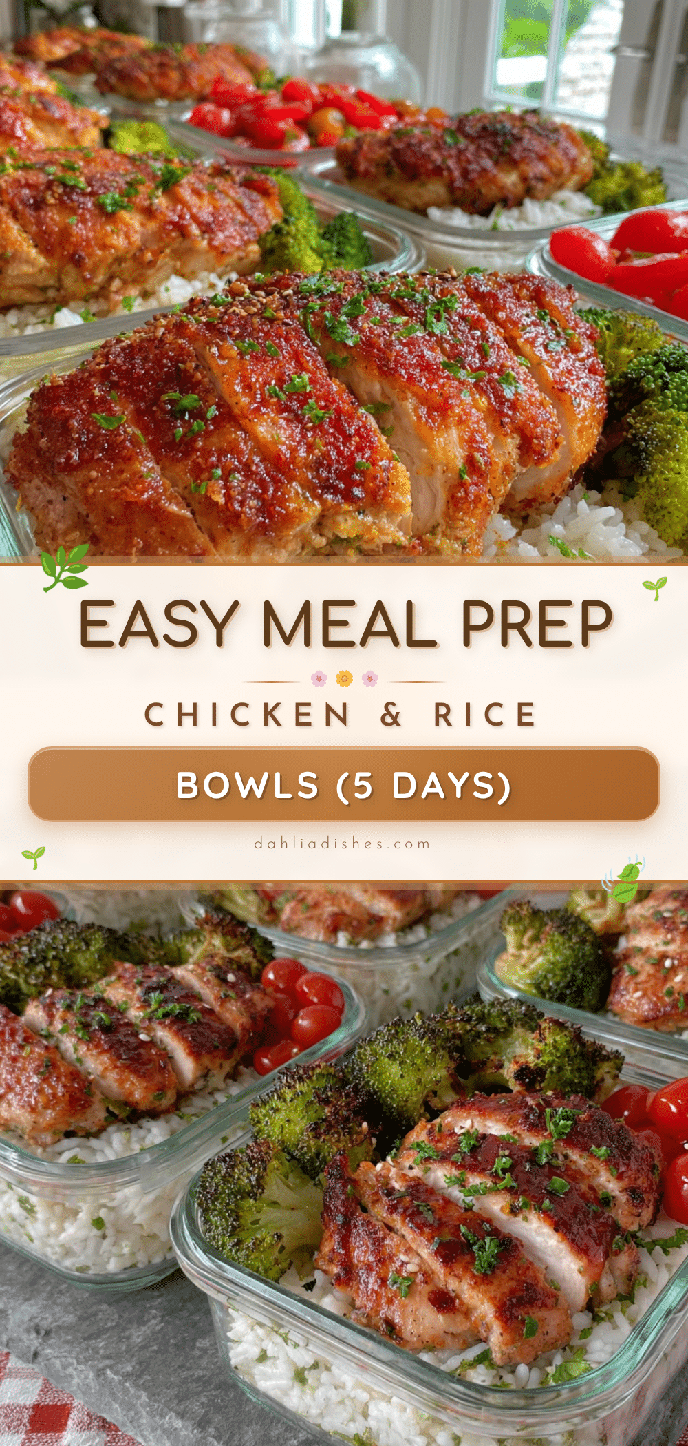 easy meal prep chicken and rice bowls recipe
