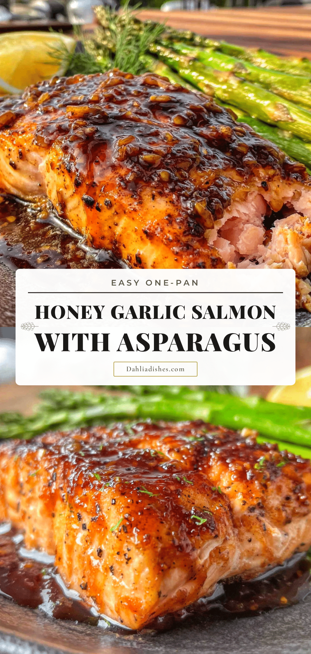 easy one-pan honey garlic salmon with asparagus recipe