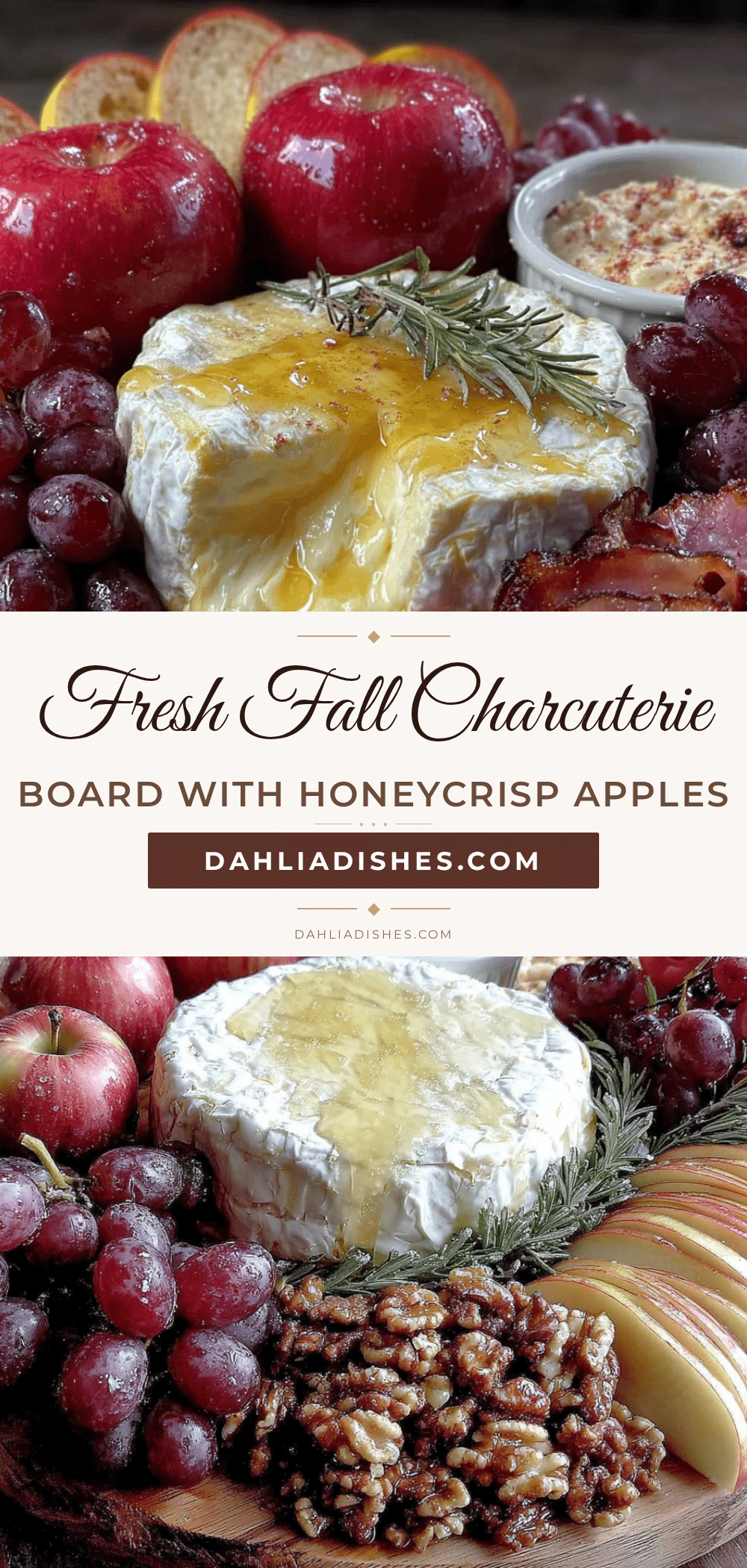 fresh fall charcuterie board with honeycrisp apples recipe