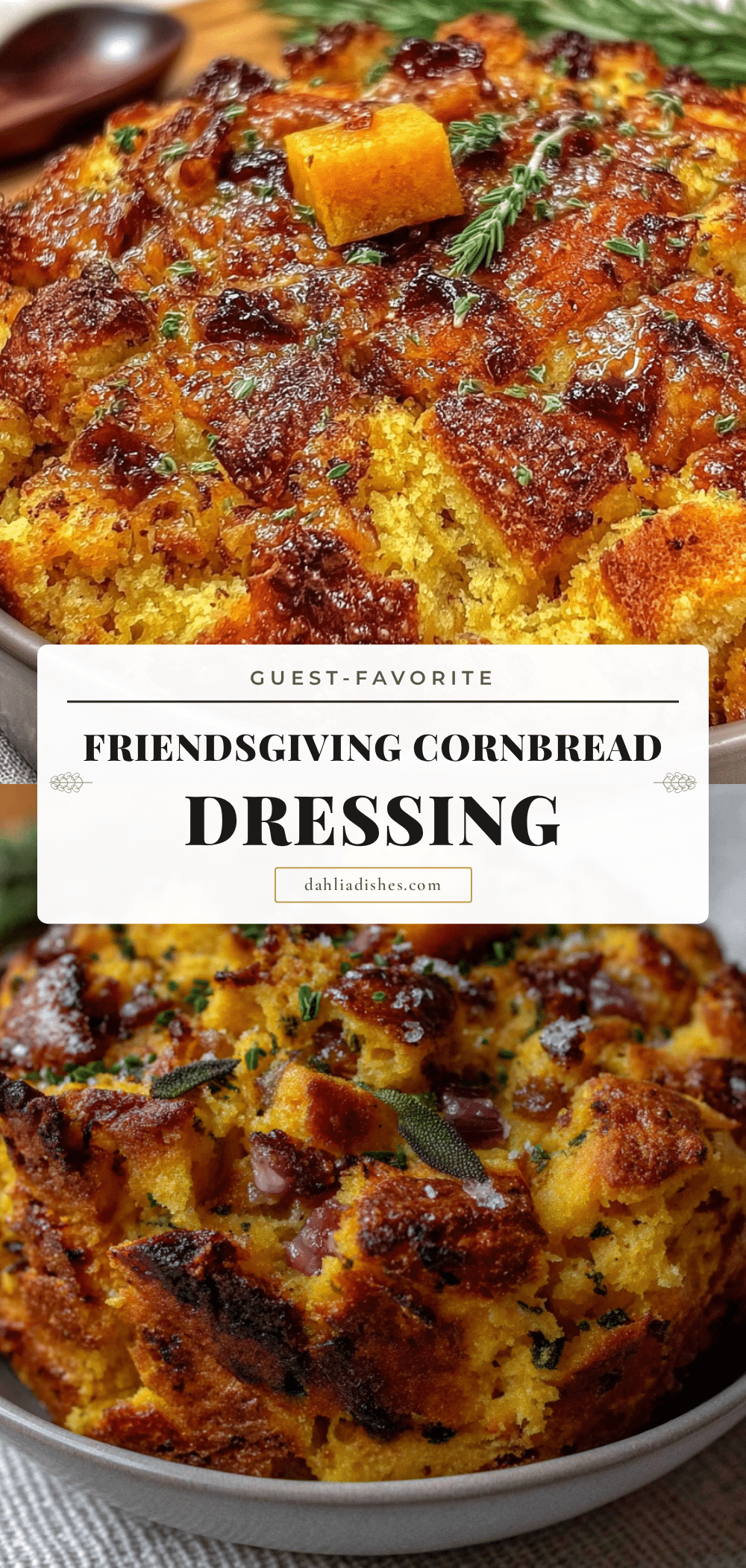 Friendsgiving cornbread dressing recipe