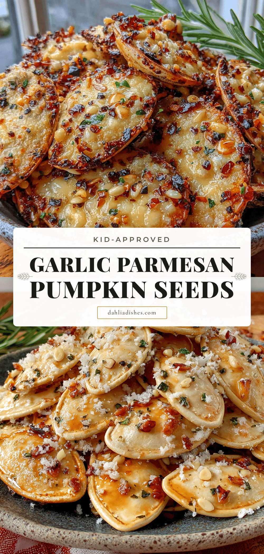 garlic parmesan pumpkin seeds recipe