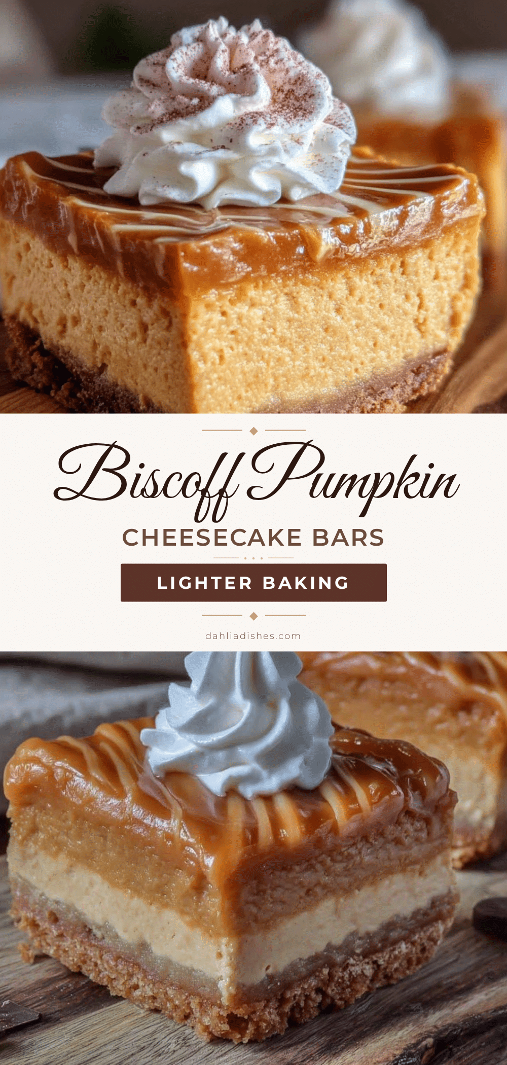 lighter biscoff pumpkin cheesecake bars recipe