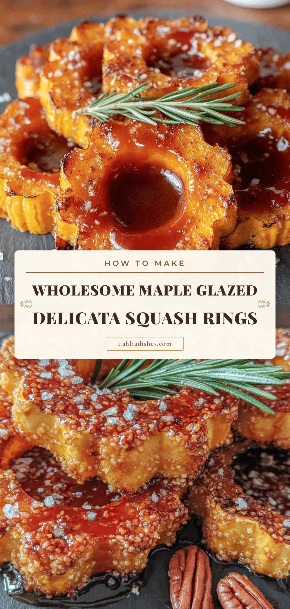 maple glazed delicata squash rings recipe