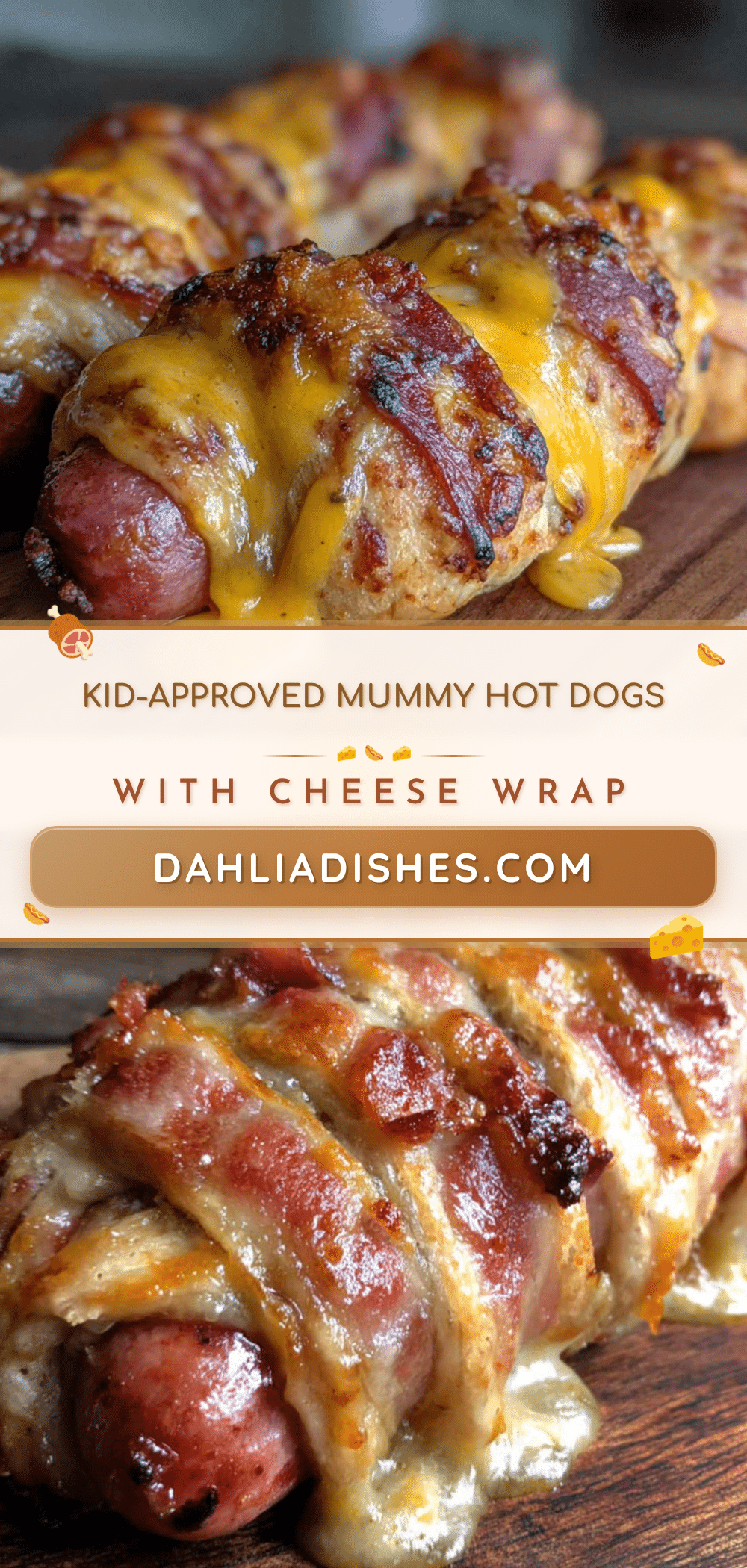 mummy hot dogs with cheese wrap recipe