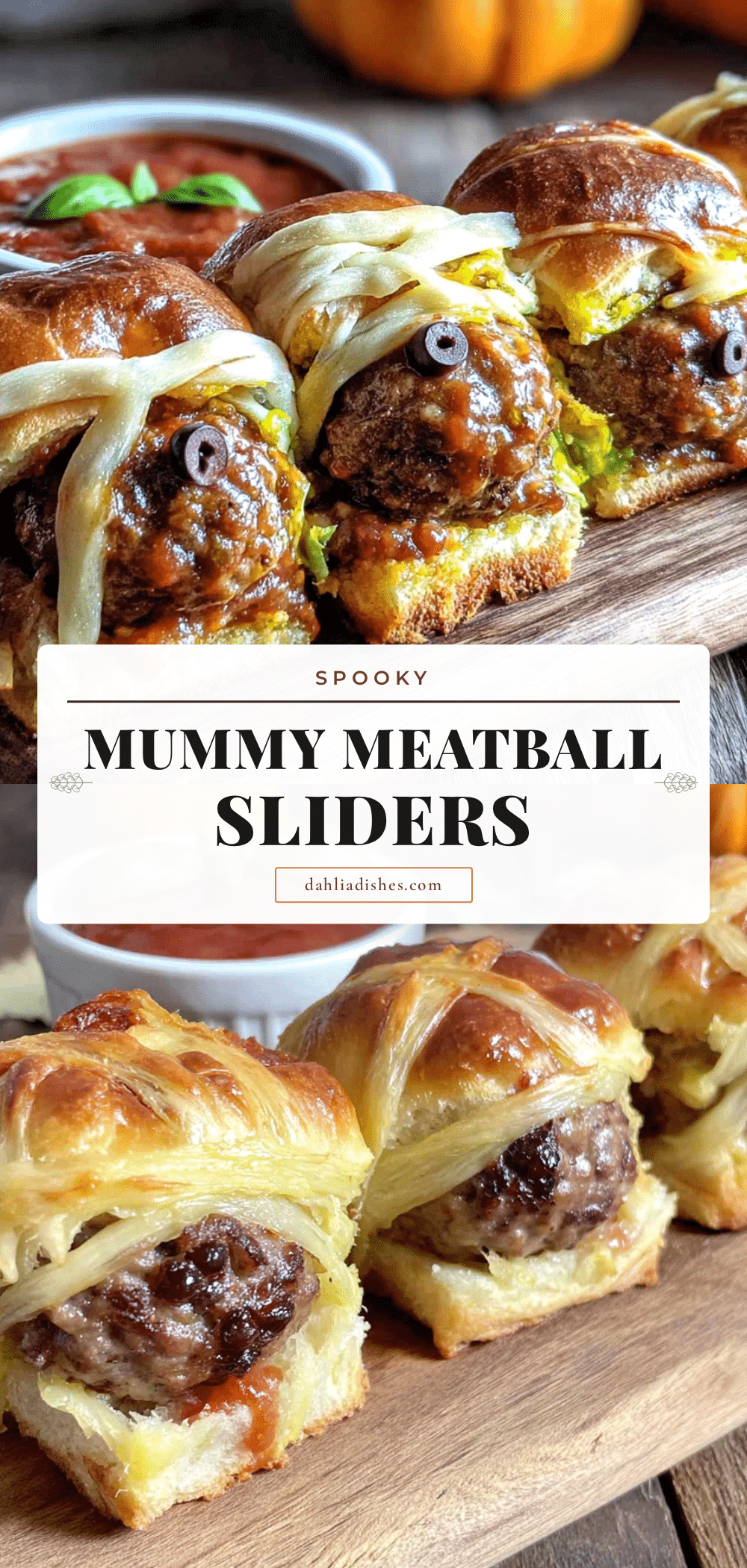 mummy meatball sliders recipe