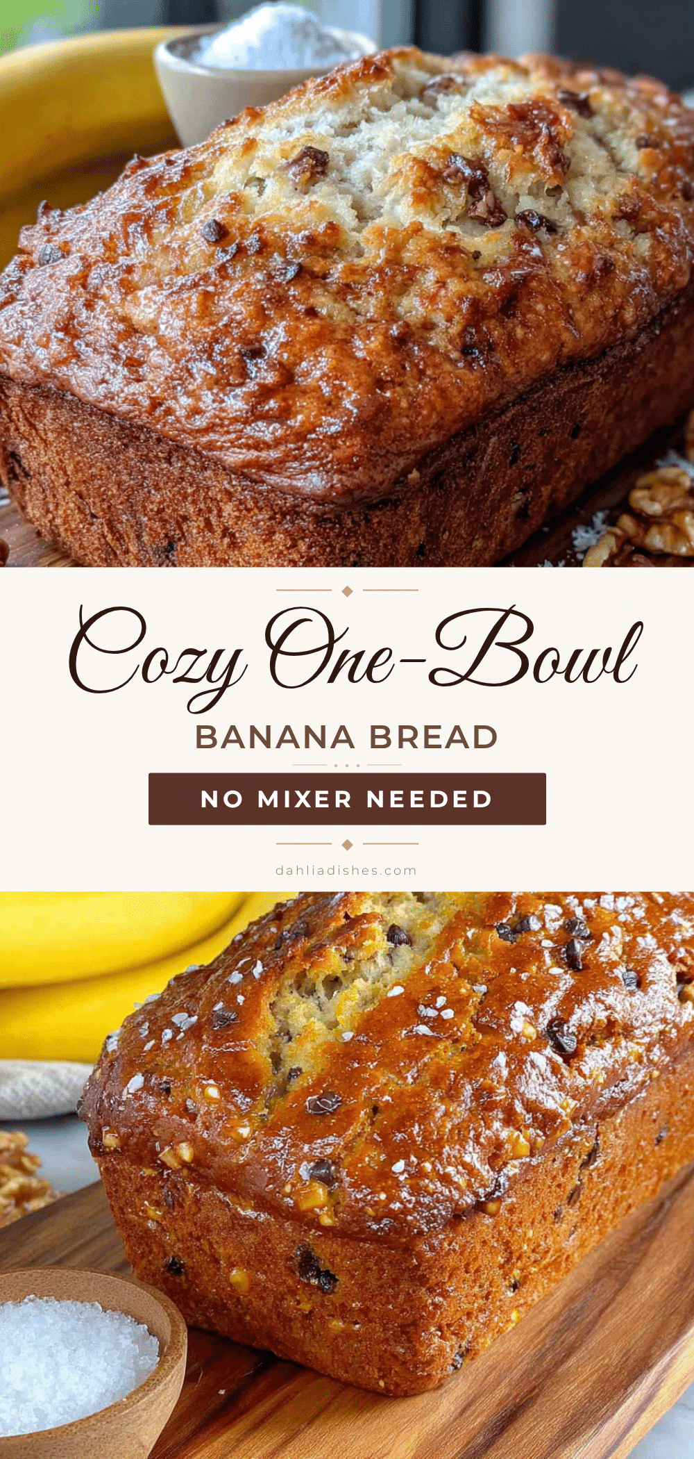 one-bowl banana bread recipe