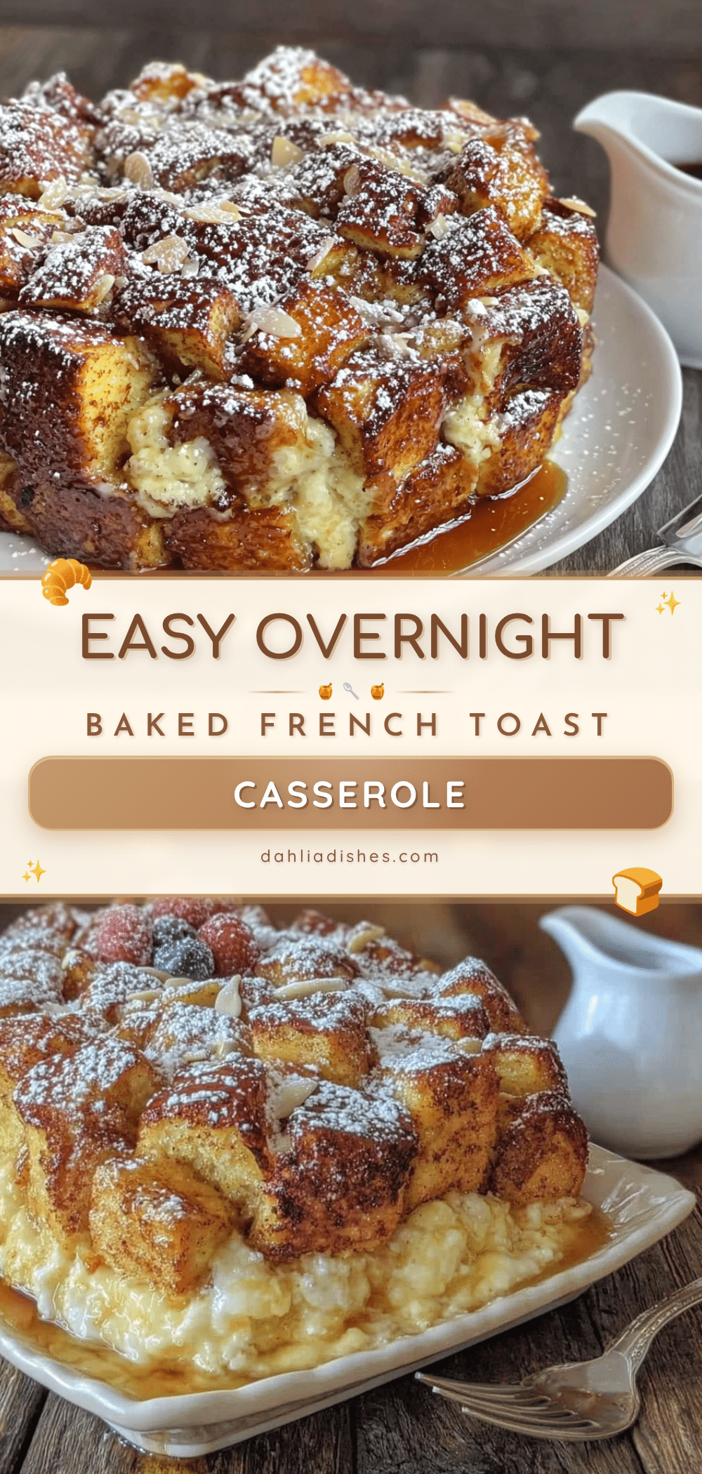 overnight baked french toast casserole recipe