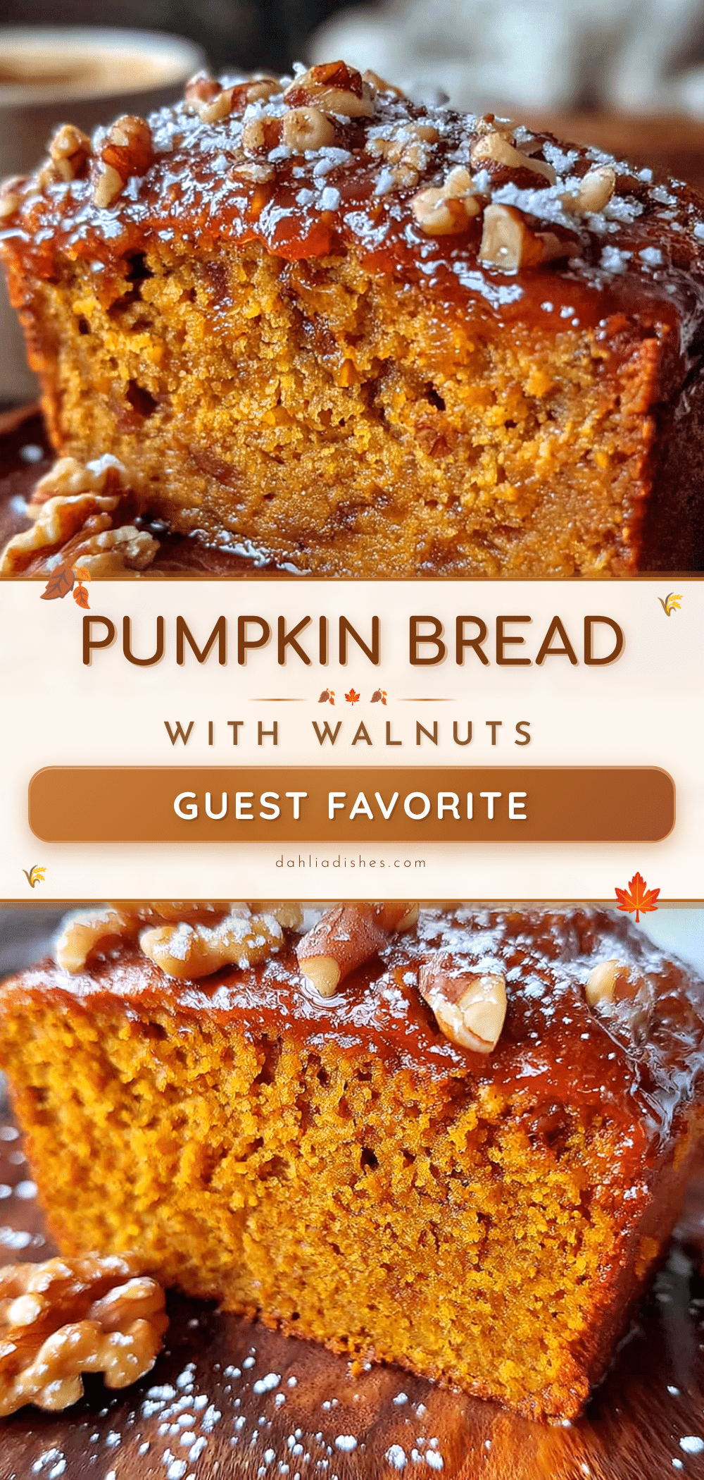 pumpkin walnut bread recipe