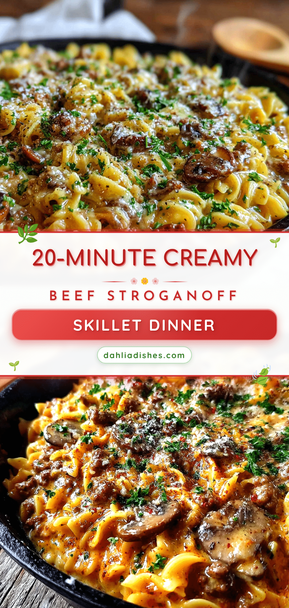 quick creamy beef stroganoff skillet recipe