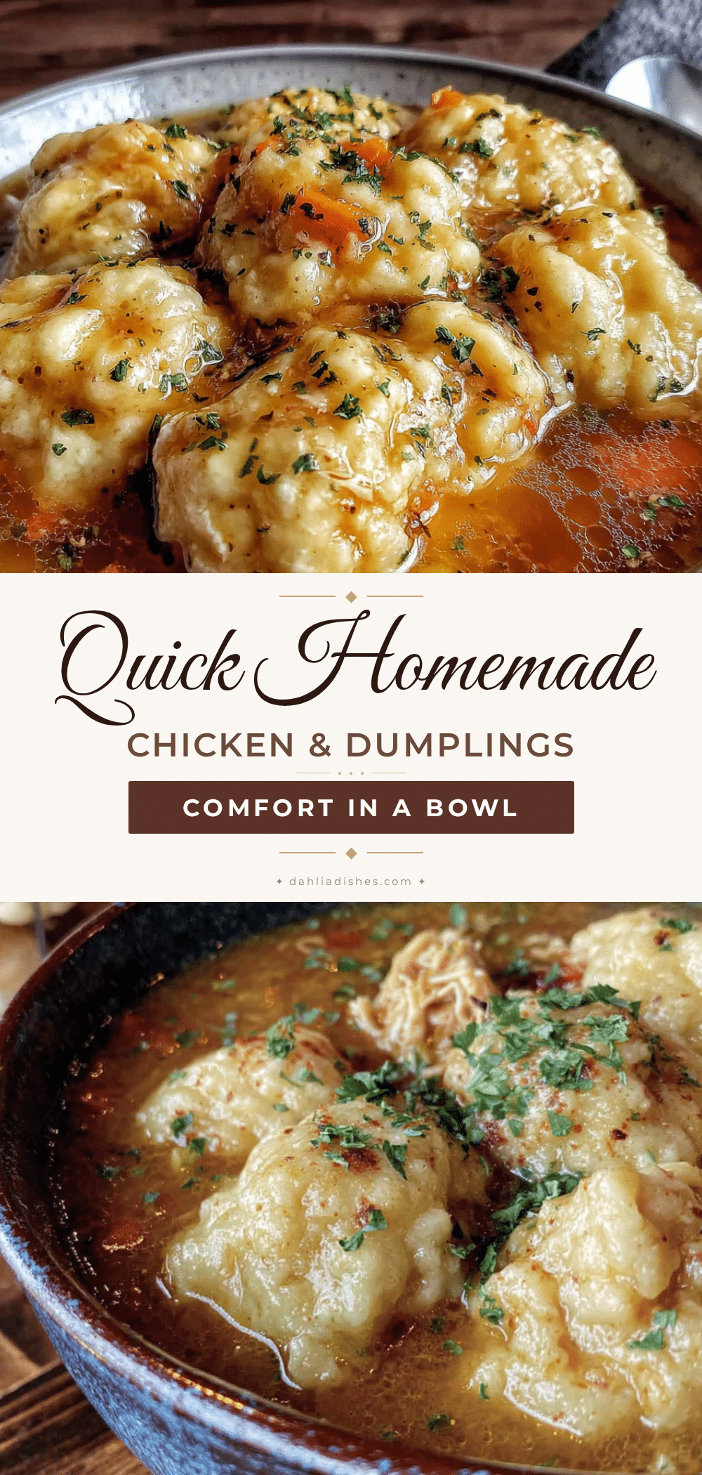 quick homemade chicken and dumplings recipe