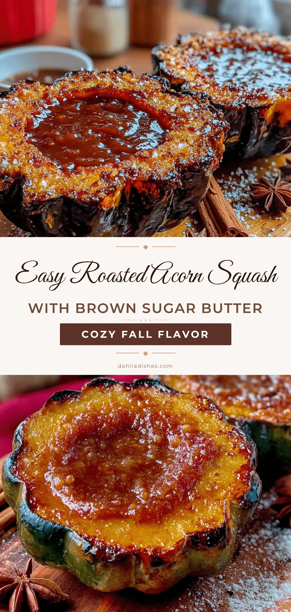 roasted acorn squash with brown sugar butter recipe