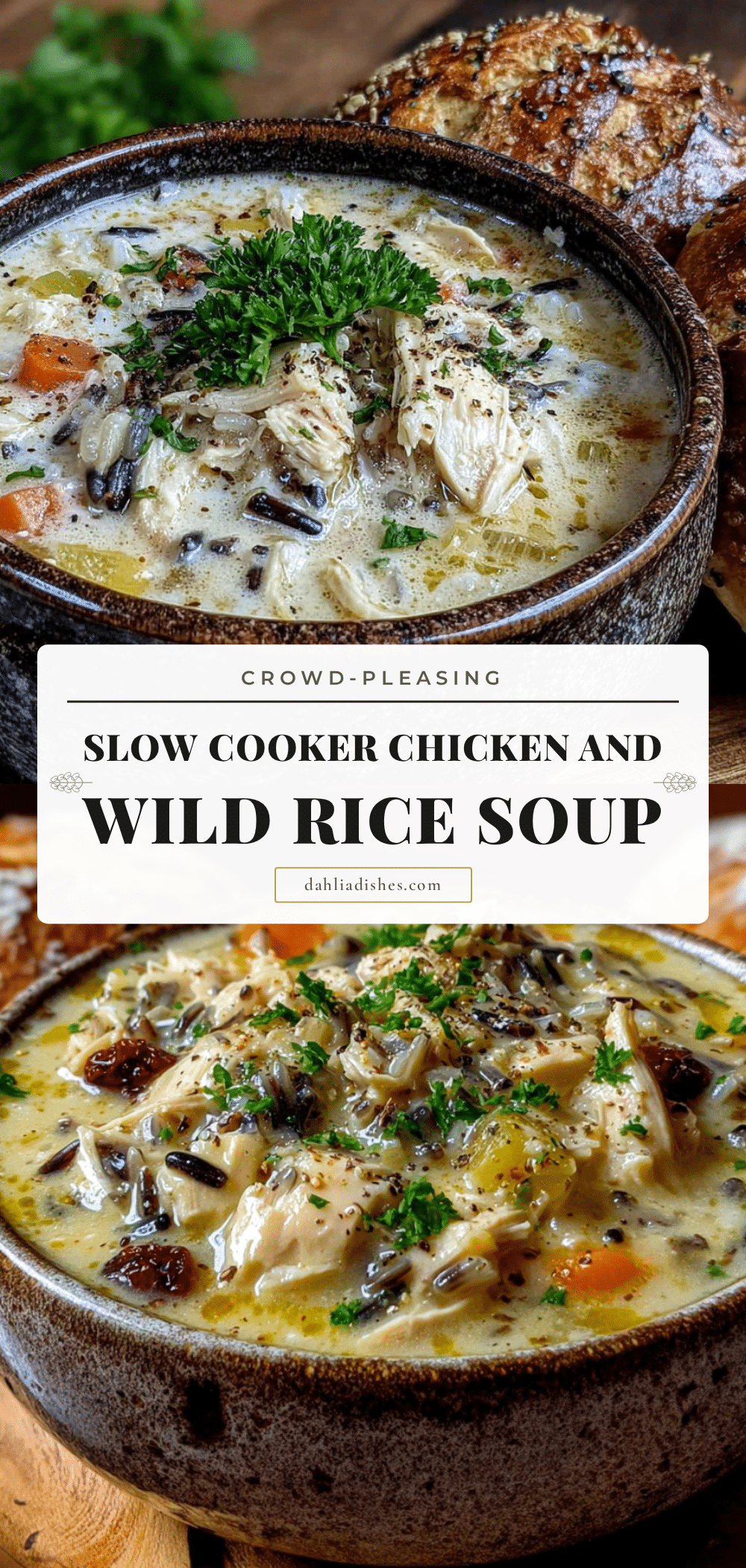 slow cooker chicken and wild rice soup recipe