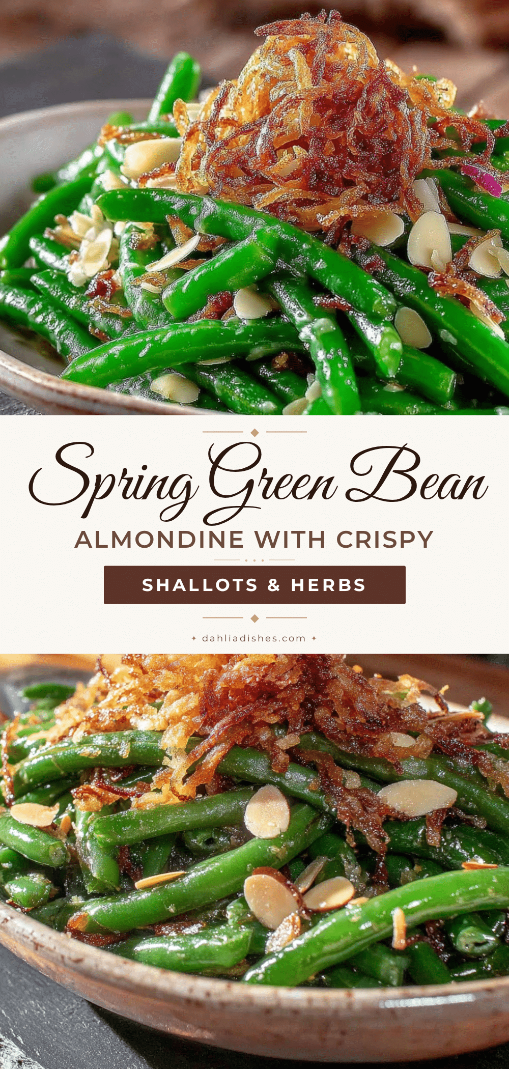 spring green bean almondine recipe
