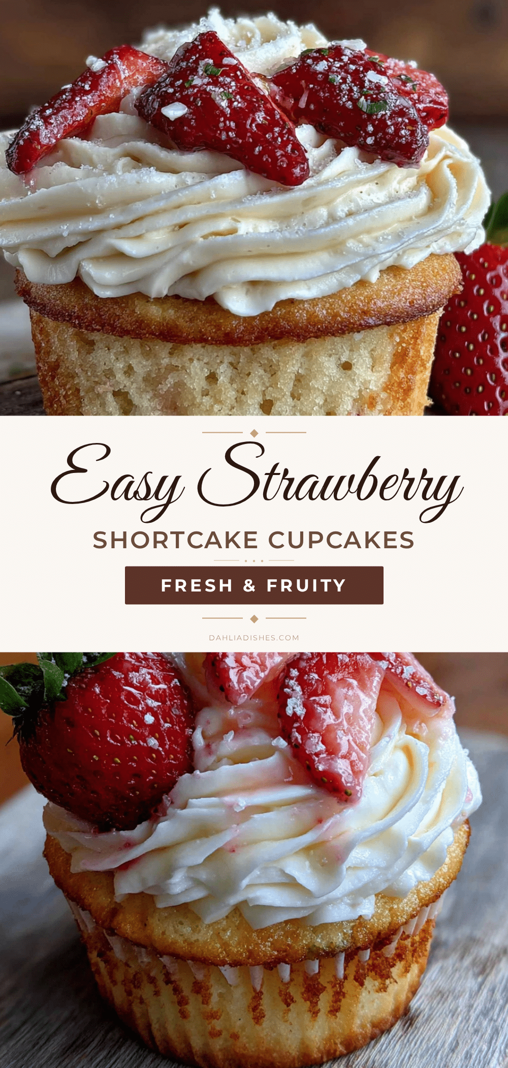 strawberry shortcake cupcakes recipe