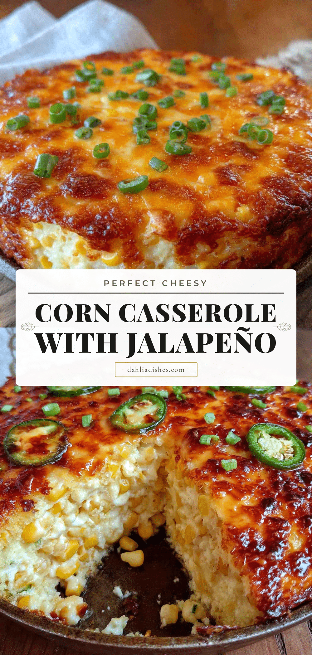 cheesy corn casserole with jalapeño recipe