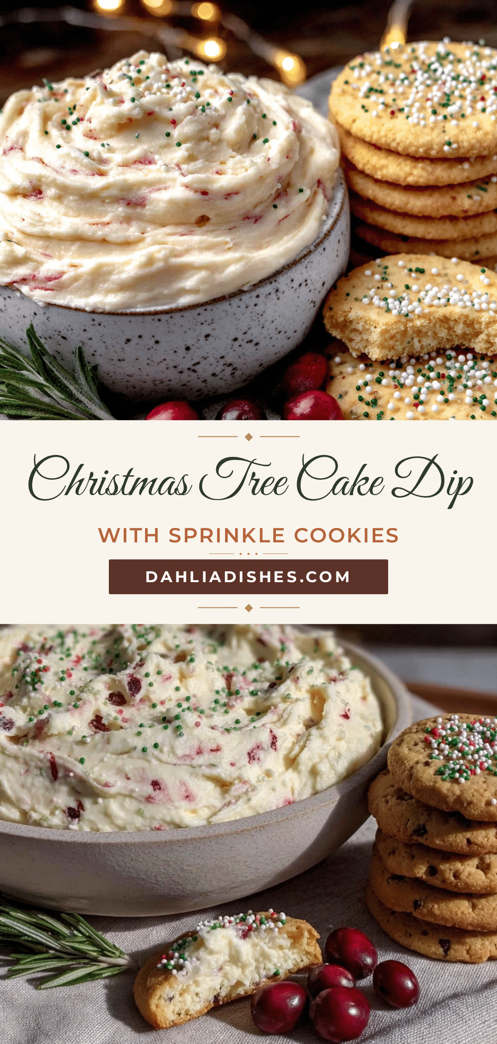 cozy christmas tree cake dip recipe