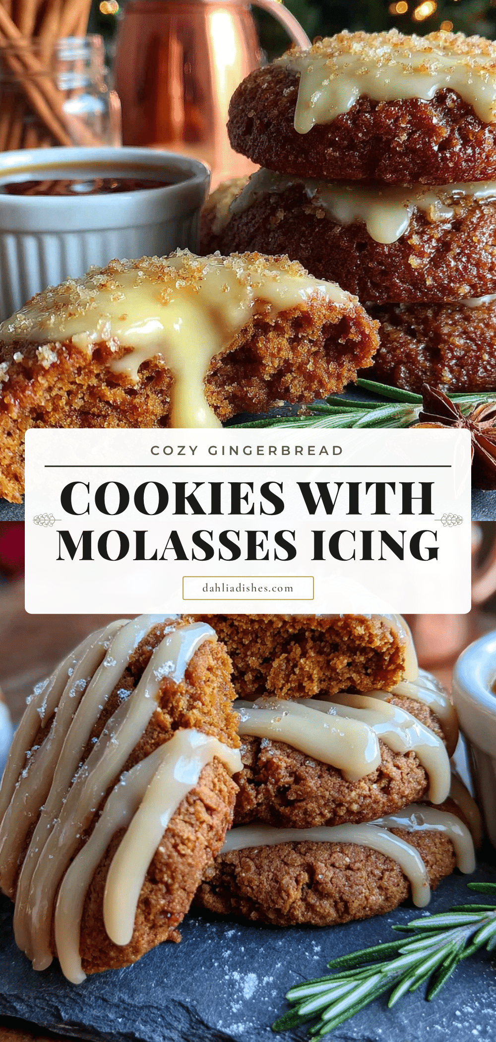cozy gingerbread cookies with molasses icing recipe