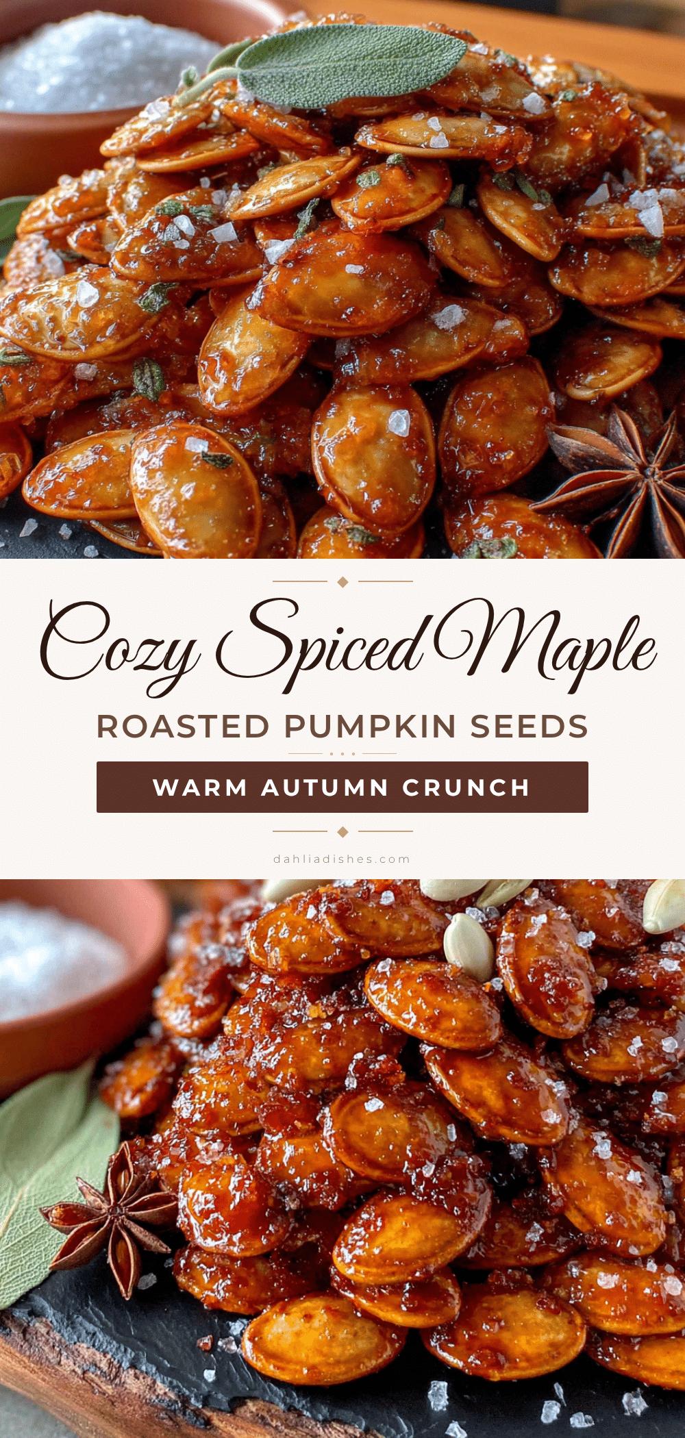 cozy spiced maple roasted pumpkin seeds recipe