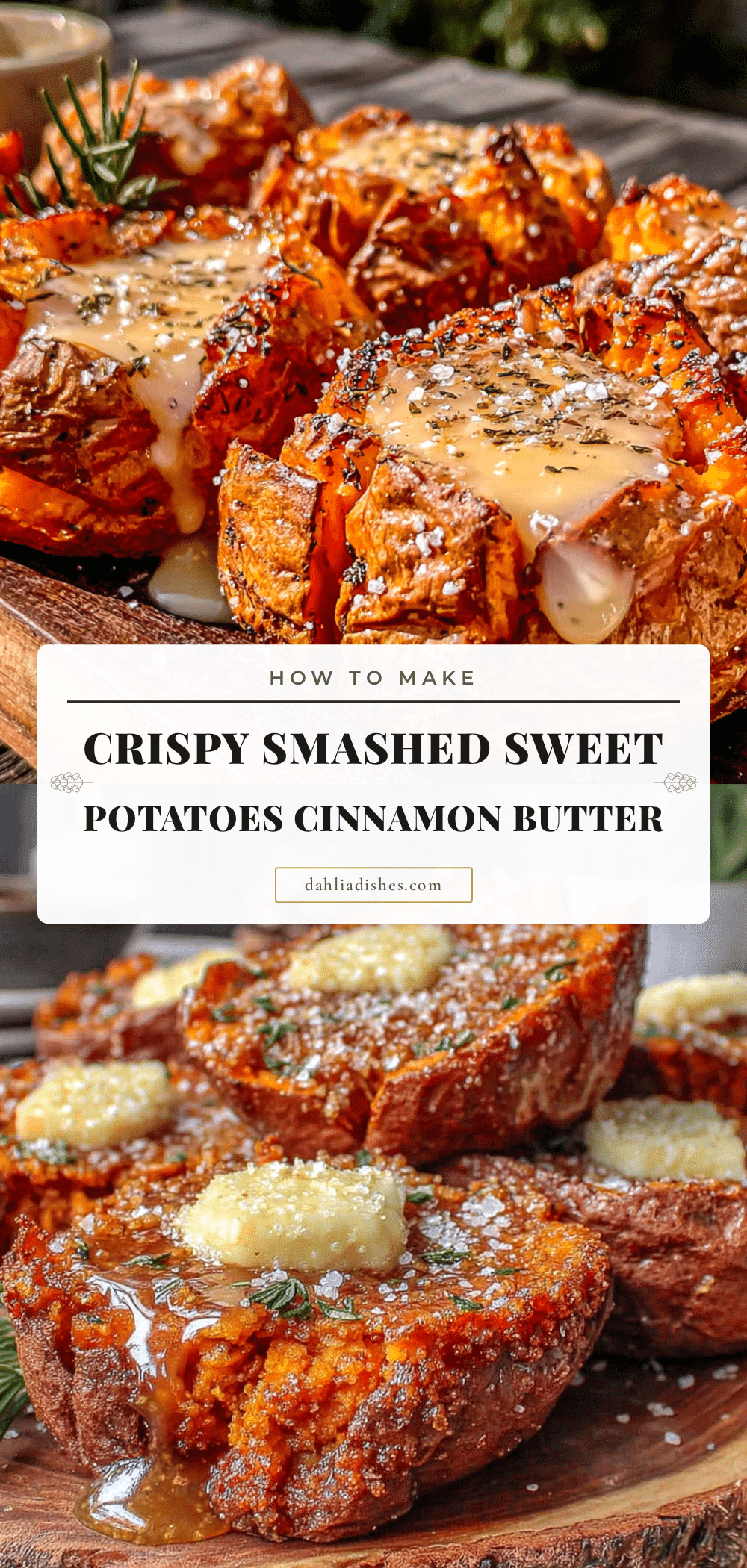 crispy smashed sweet potatoes recipe
