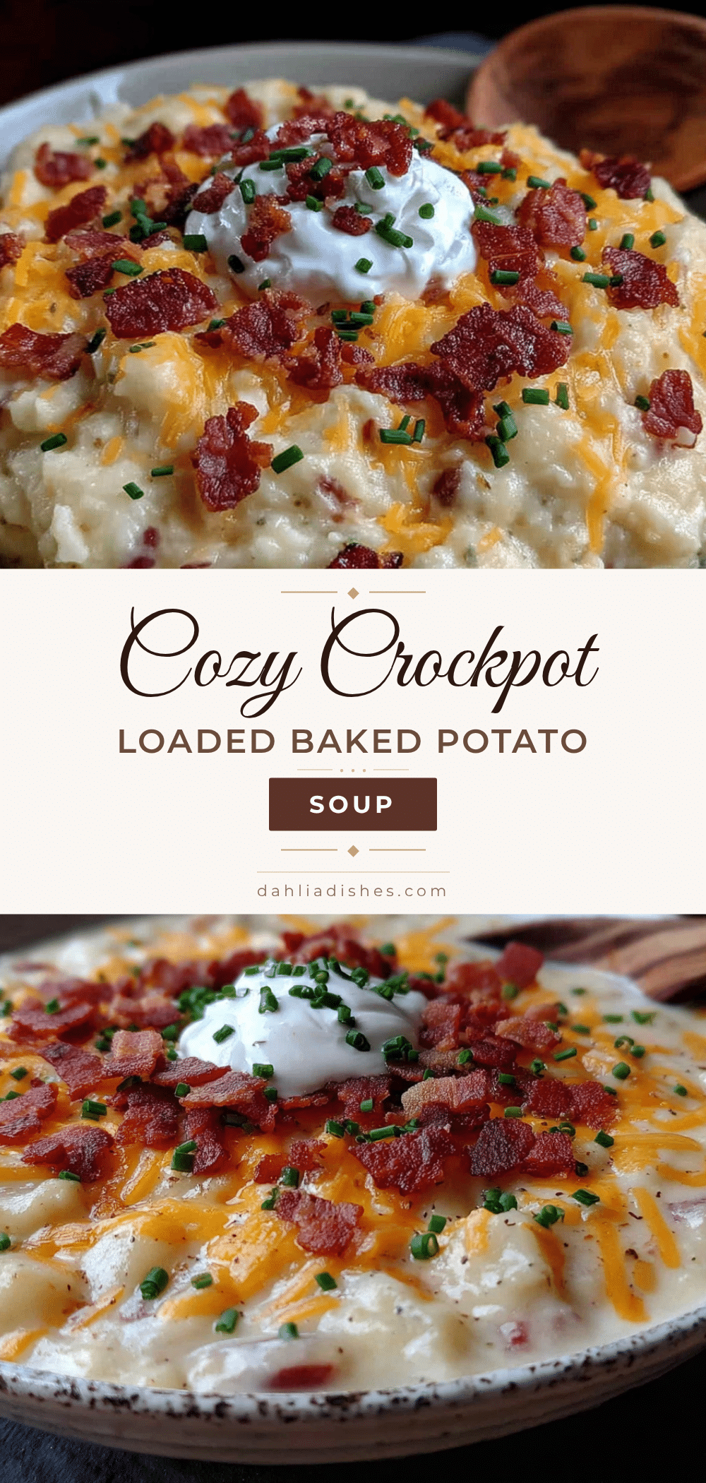 crockpot loaded baked potato soup recipe