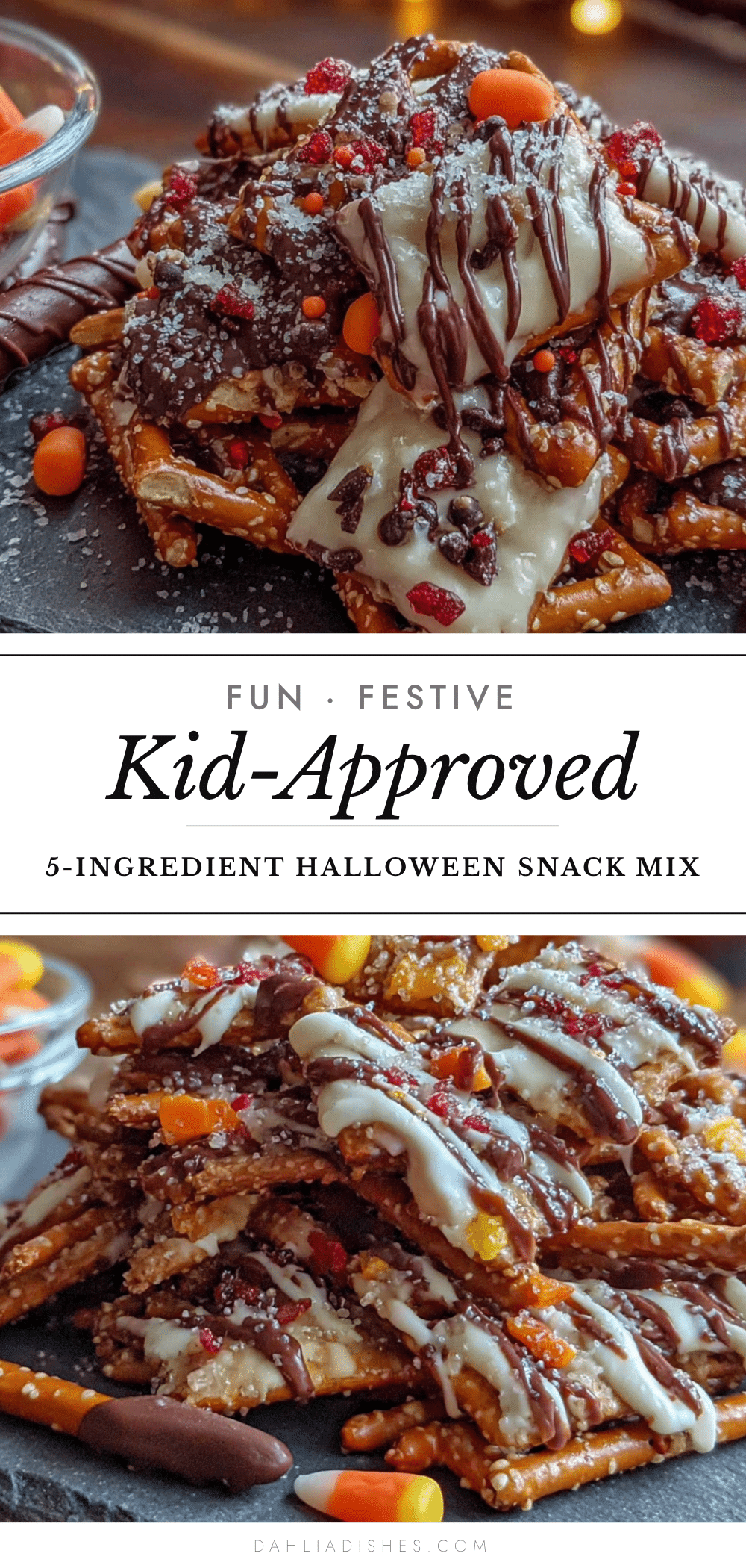 Halloween snack mix recipe
