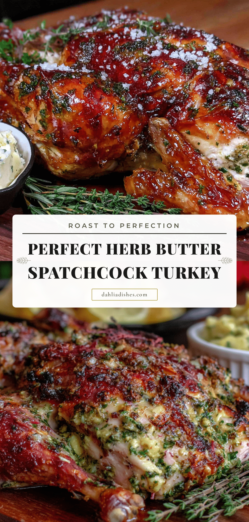 herb butter spatchcock turkey recipe