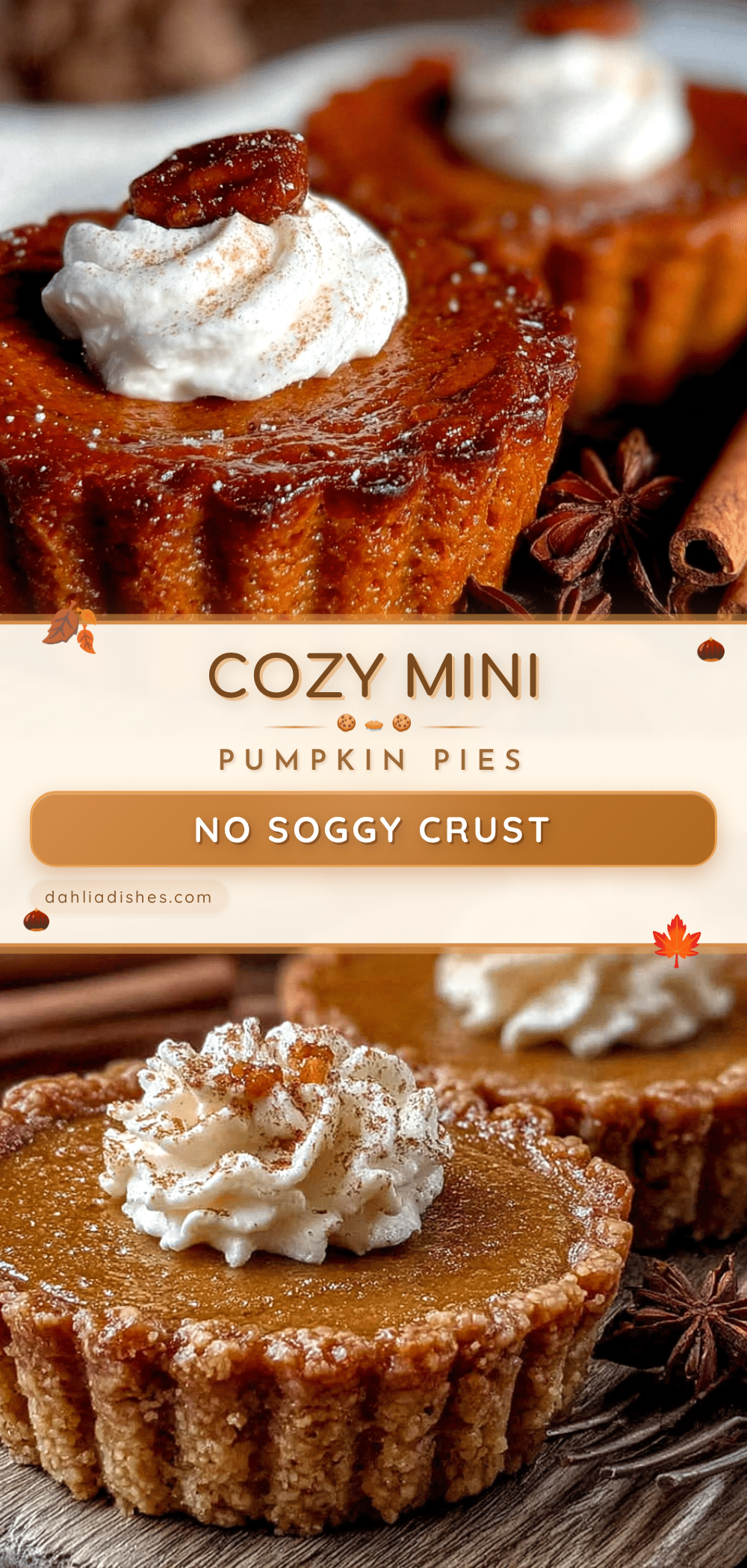 mini pumpkin pies from scratch recipe