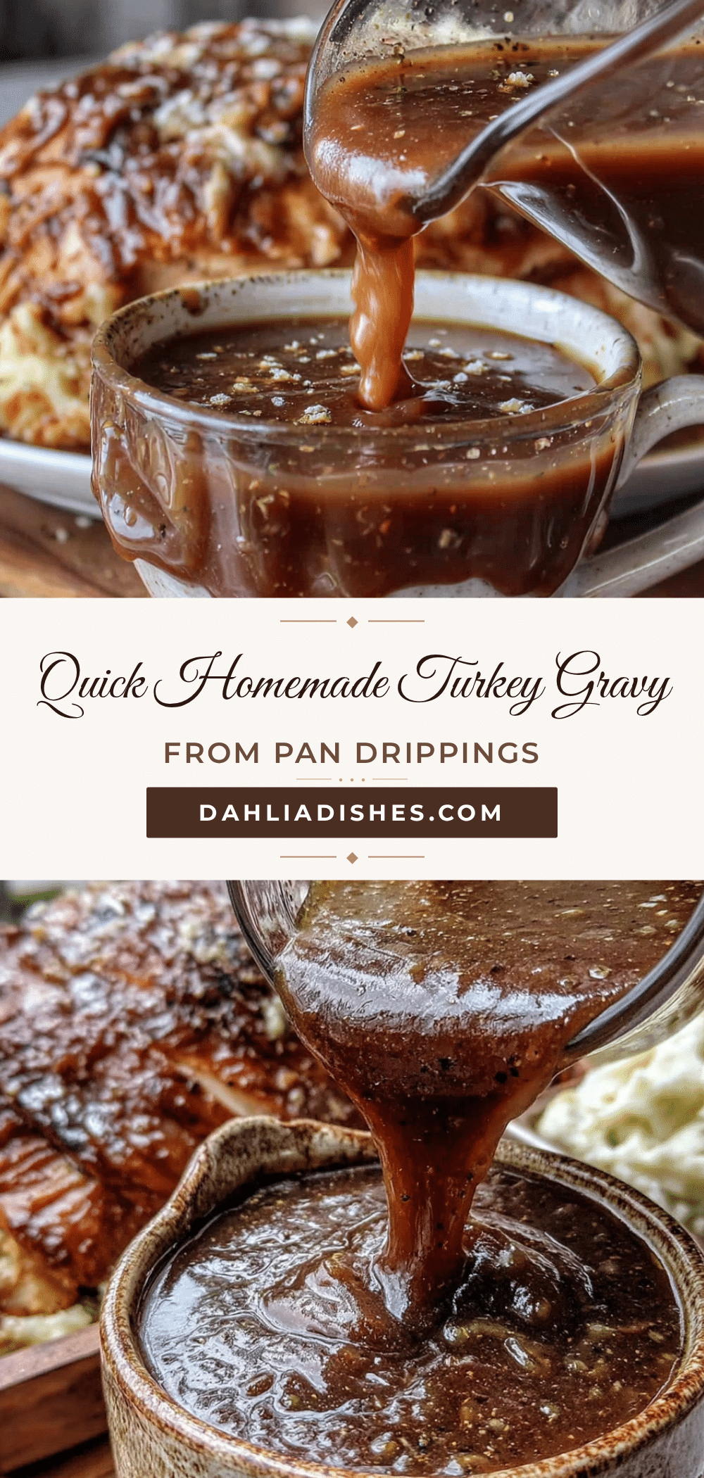 quick turkey gravy from pan drippings recipe