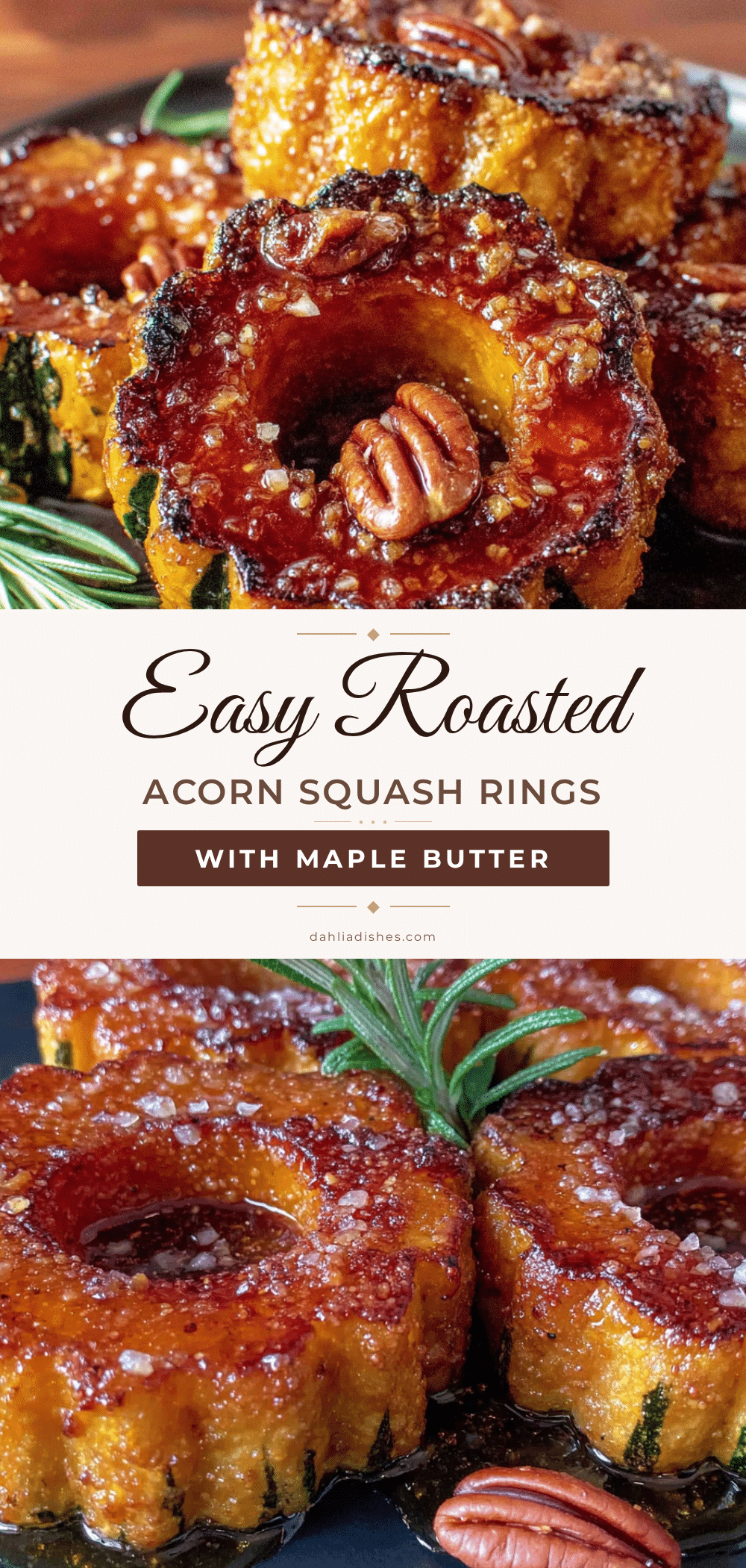 roasted acorn squash rings recipe