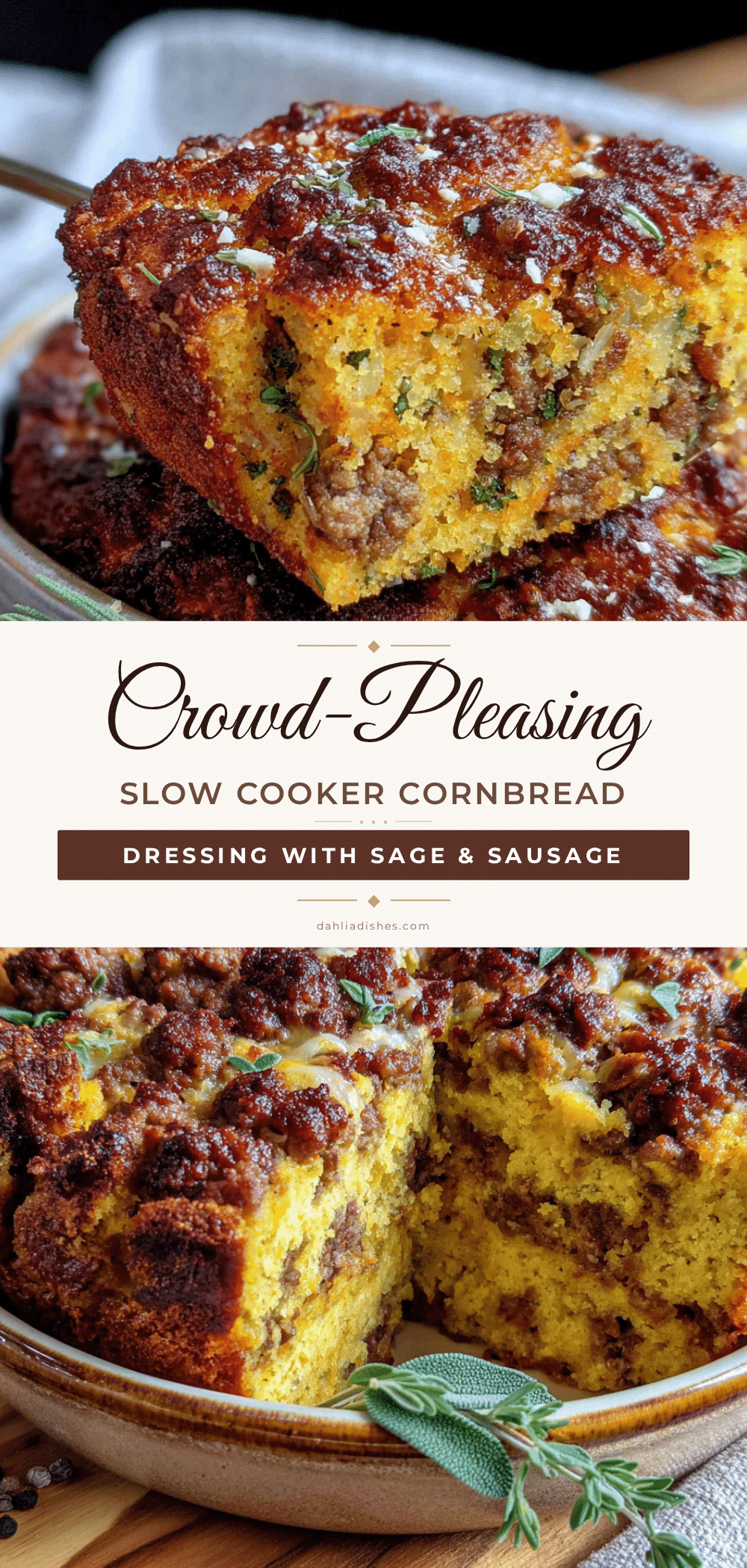 slow cooker cornbread dressing recipe