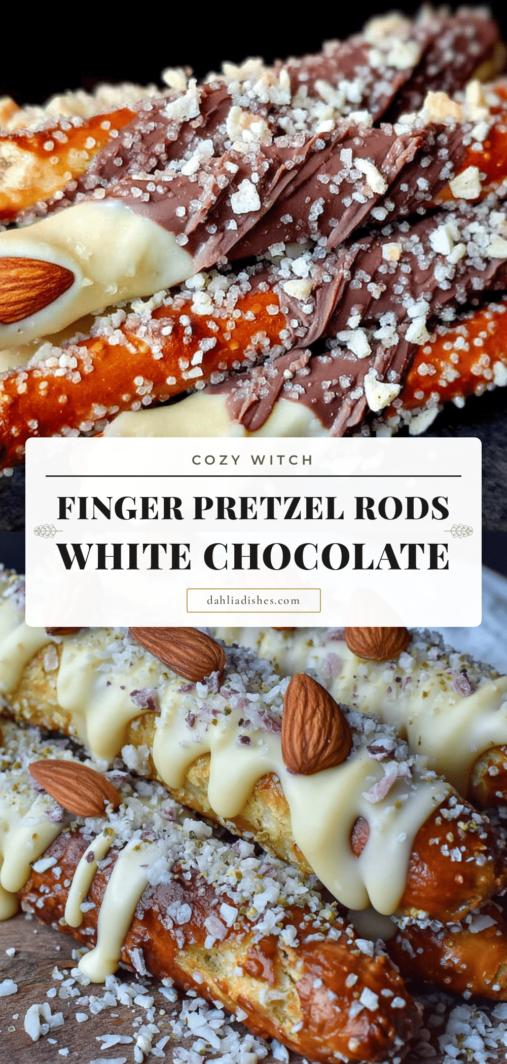 Spooky Witch Finger Pretzel Rods Easy Halloween Treat recipe