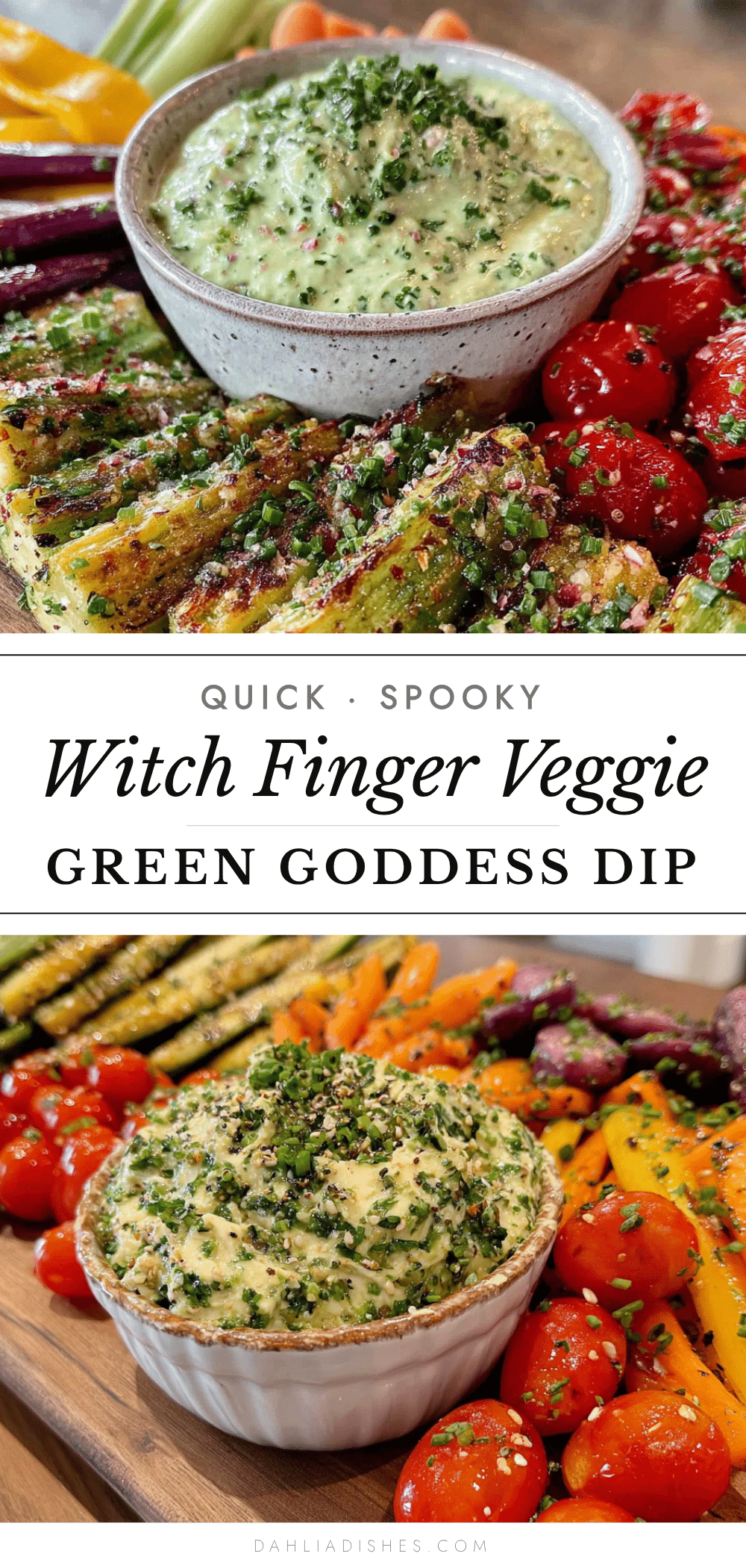witch finger veggie tray recipe