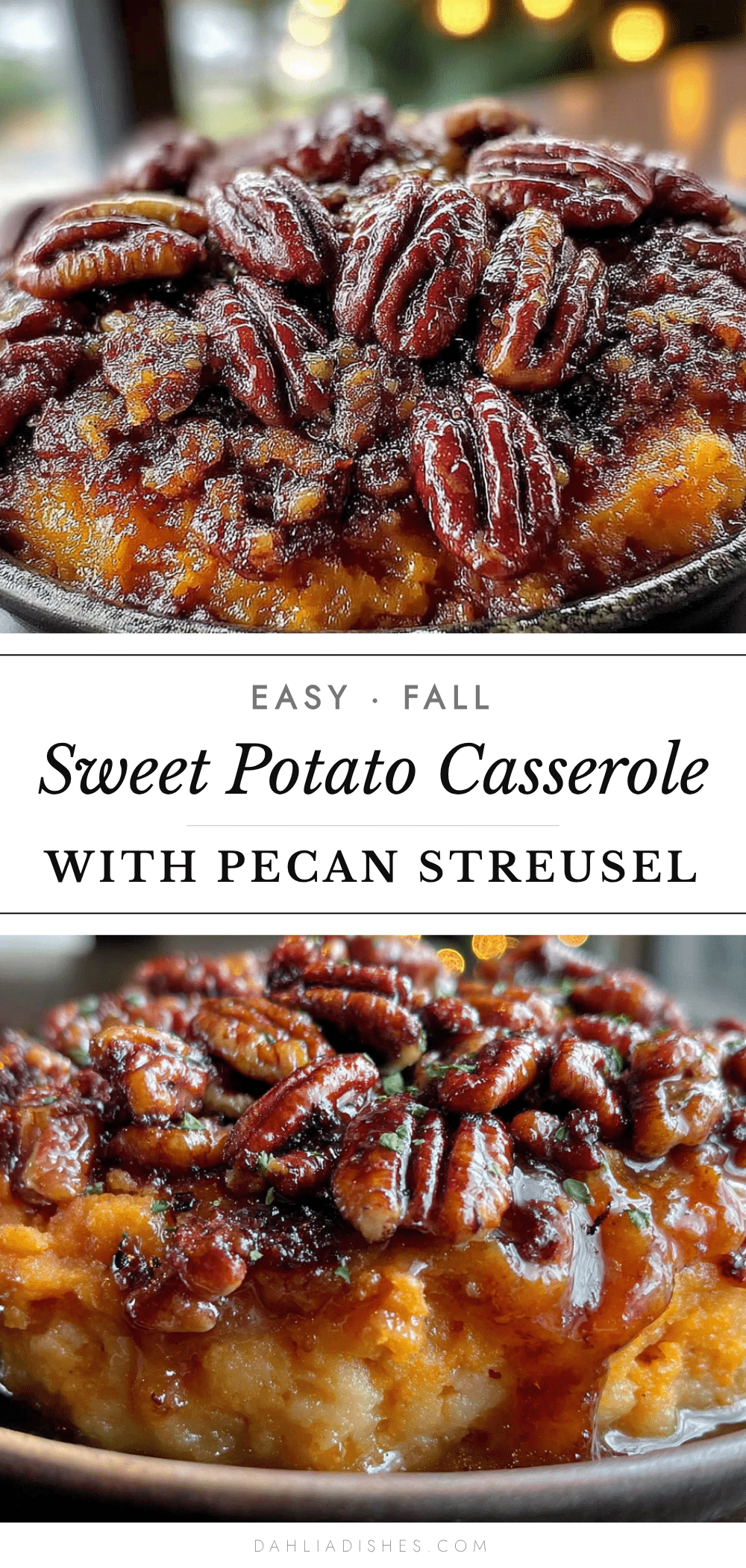 easy sweet potato casserole with pecan streusel recipe