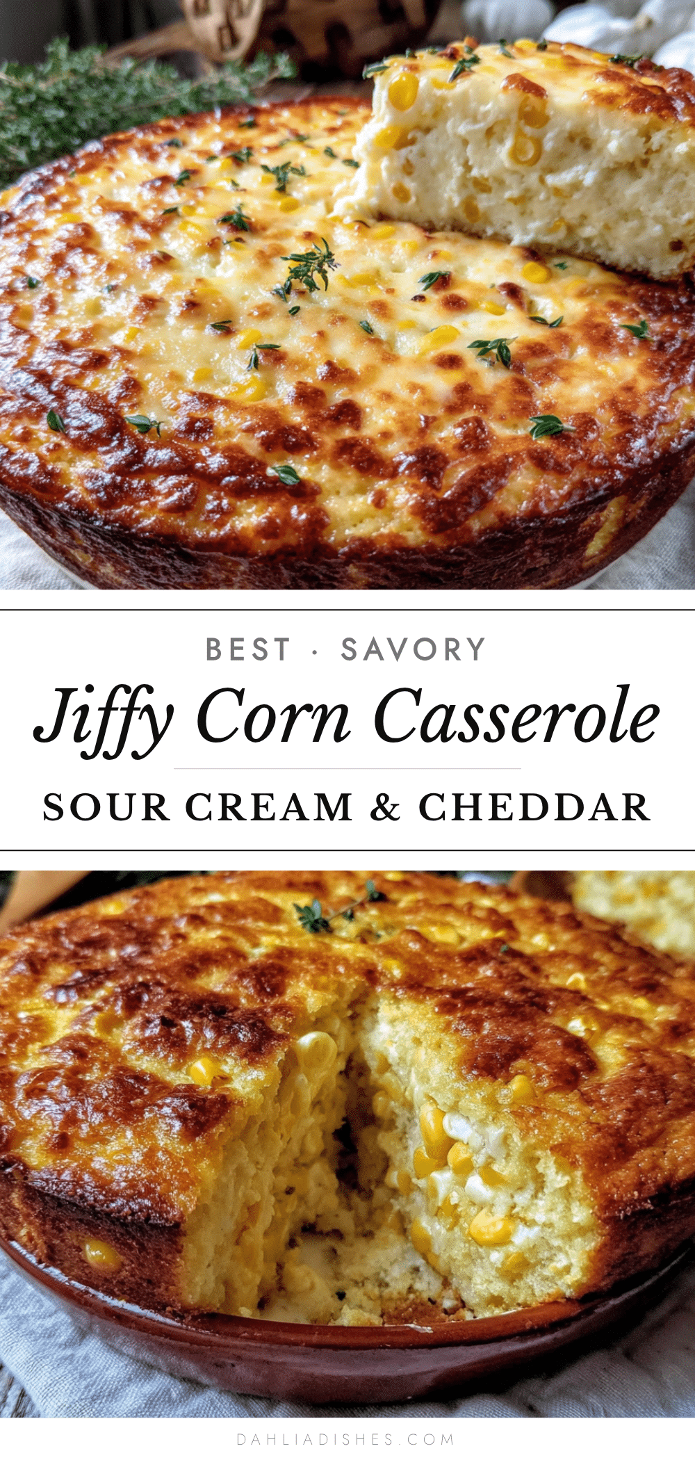 Jiffy Corn Casserole with Sour Cream recipe